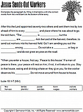 Jesus Sends Out Workers