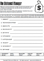 Parable of the Dishonest Manager