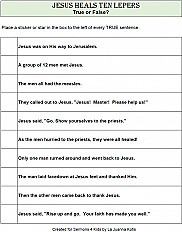 Jesus Heals Ten Lepers