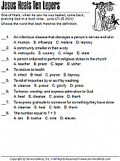 Jesus Heals Ten Lepers