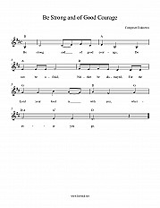 Be Strong and of Good Courage