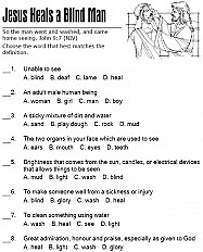 Jesus Heals a Blind Man