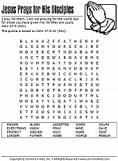 Jesus Prays for His Disciples