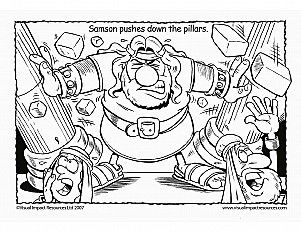 Samson Detroys the Temple