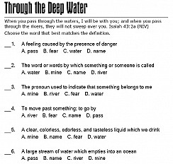 Through the Deep Water