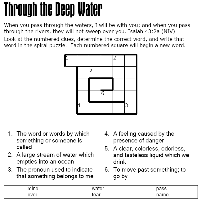 Through the Deep Water