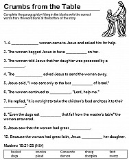 Crumbs from the Table