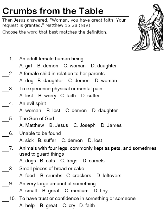 Crumbs from the Table