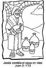 Jesús cambia el agua en vino