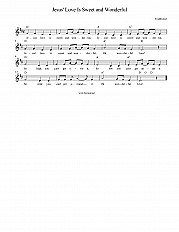 Jesus' Love Is Sweet and Wonderful