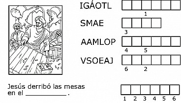 Jesús purifica el templo