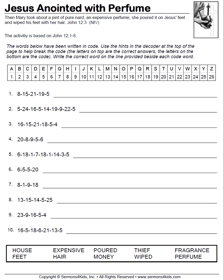 María unge a Jesús
