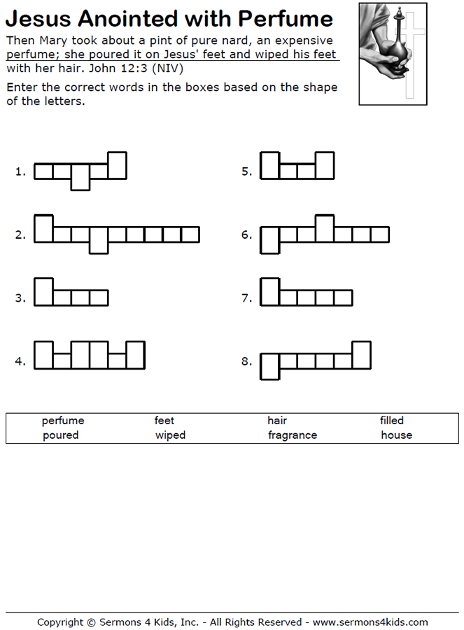 María unge a Jesús