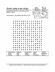 Jesús sana a un ciego