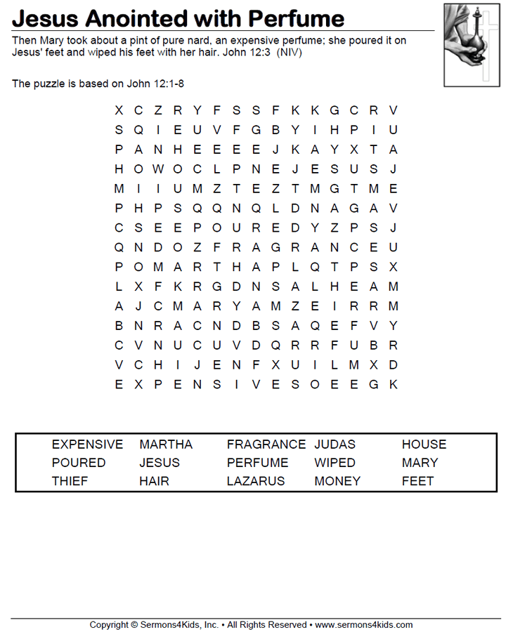 María unge a Jesús