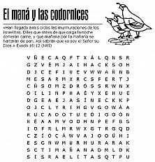 El maná y las codornices