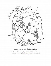 Jesus Prays In A Solitary Place