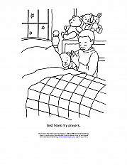God Hears My Prayer Coloring