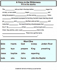 Voice In The Wilderness Fill In The