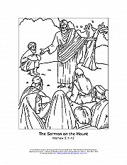Sermon On The Mount Coloring