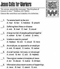 Jesus Calls For Workers