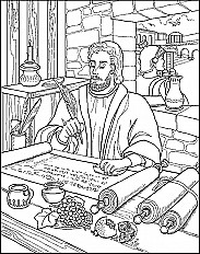 Paul Writing Letter Abda