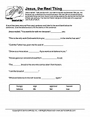 Jesus The Real Thing Fill In The