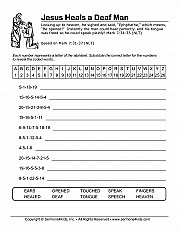 Jesus Heals A Deaf Man