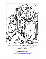 Healing Blind Bartimaeus