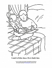 I Want To Follow Jesus Coloring