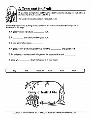 A Tree And Its Fruit Fill In The