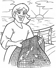 Jesus Helps Catch Fish