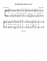 Tell What He's Done for You