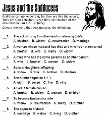 Jesus Sadducees