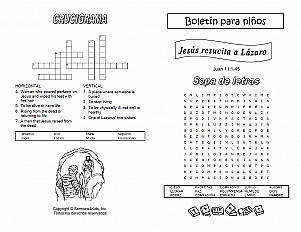 Jesus Raises Lazarus Esp