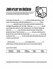 Jesus Prays For His Disciples Esp