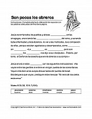 Jesus Calls For Workers Esp