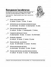 Jesus Calls For Workers Esp