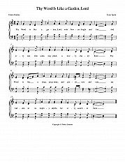 Thy Word Is Like a Garden, Lord