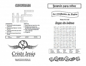 Peters Confession Of Christ Esp