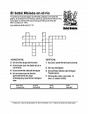 bebé moises junto al río Esp