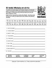 bebé moises junto al río