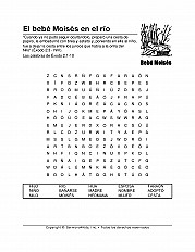 bebé moises junto al río