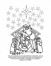 Advent Calendar Manger Scene